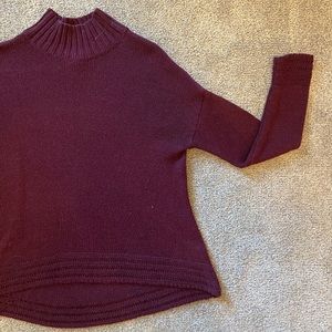 Old Navy mock neck burgundy sweater